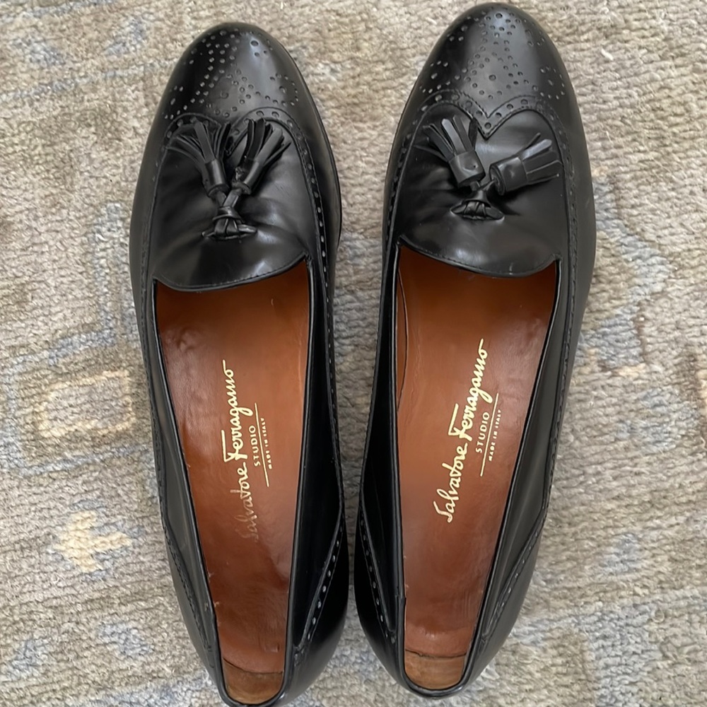 Salvatore Ferragamo Mens Loafers Size 10 1/2. Very good condition.
